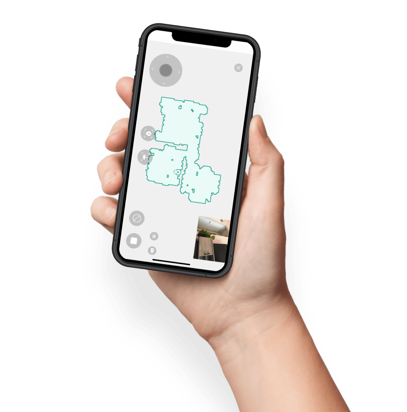 hand holding a phone with trifo app showing max