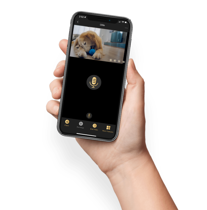 hand holding a phone with trifo app showing max