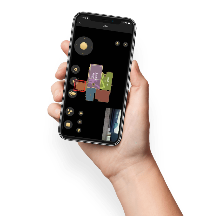 hand holding a phone with trifo app showing max