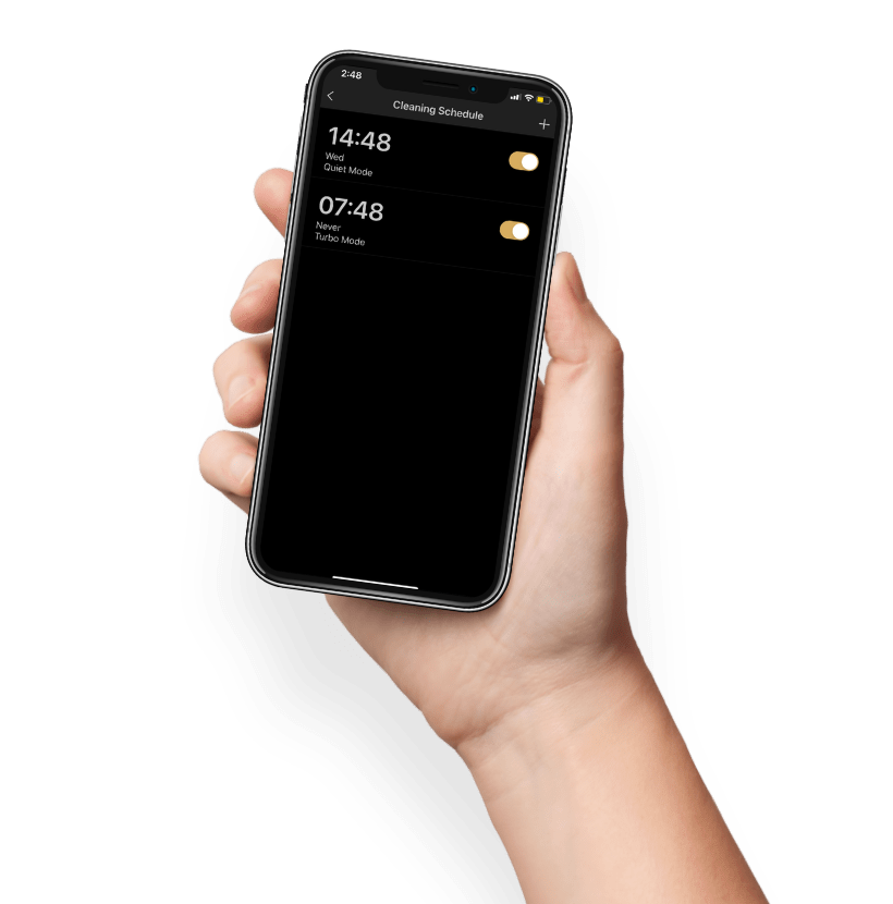 hand holding a phone with trifo app showing max